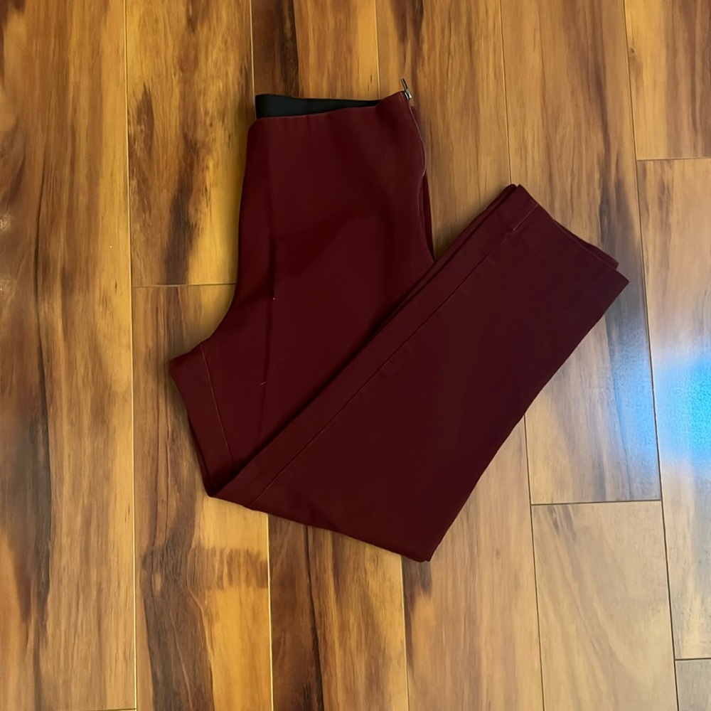 a new day, pull on skinny ankle pant with zipper detail on the side.